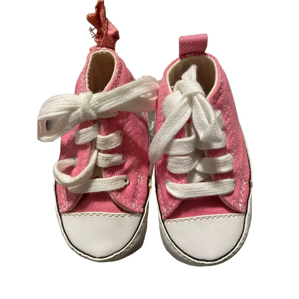 Converse All Star Chuck Taylor Baby Girl Toddler Infant Pink Shoes~size 1 Low